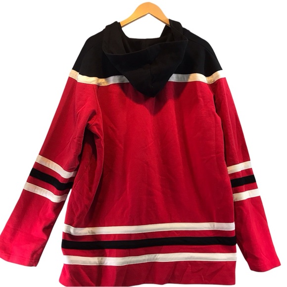 Champion oversized 3XL Miami jersey Red and Black hoodie - Picture 3 of 7